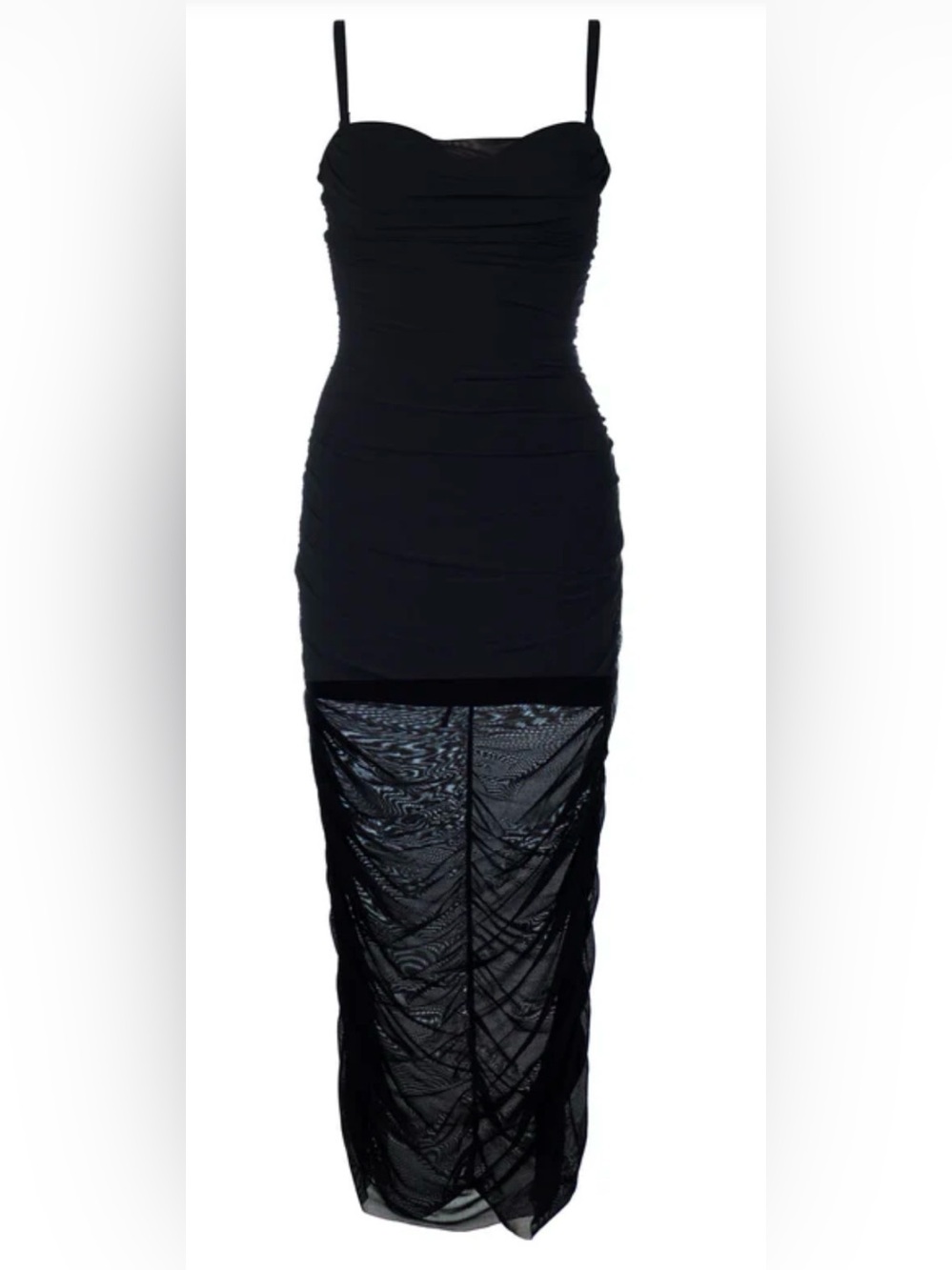 TA3 Sweetie Mesh Column Dress – Black – New Without Tags